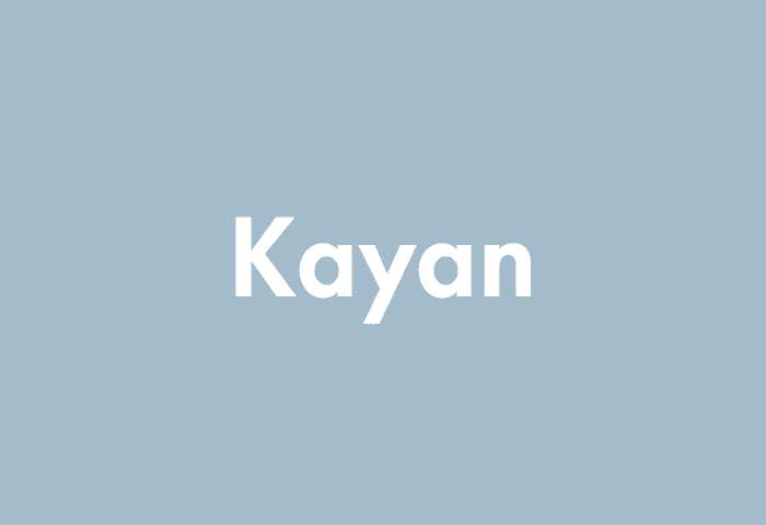 Kayan meaning