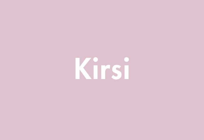 Kirsi meaning