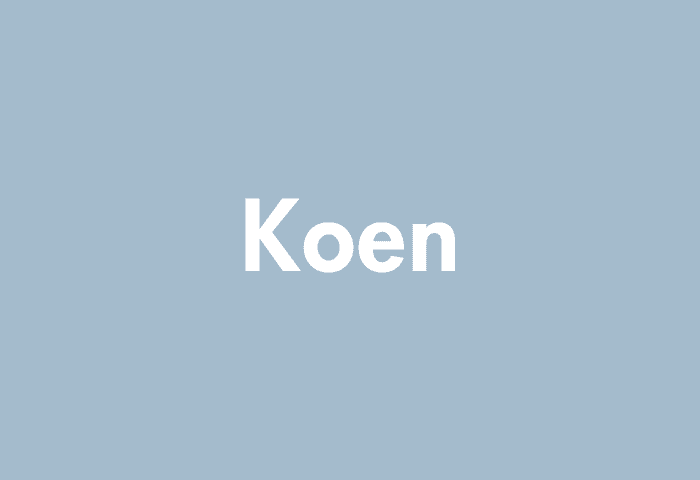 Koen meaning