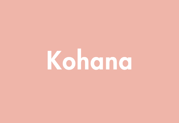 Kohana meaning