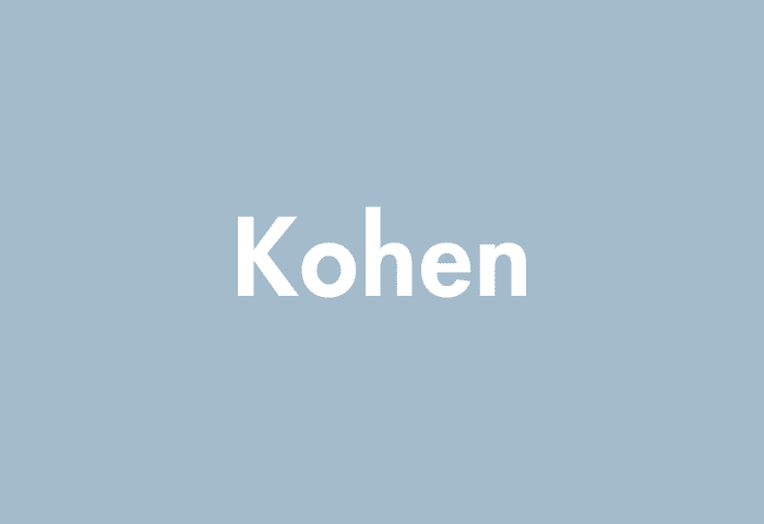 Kohen meaning