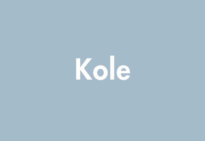 Kole meaning