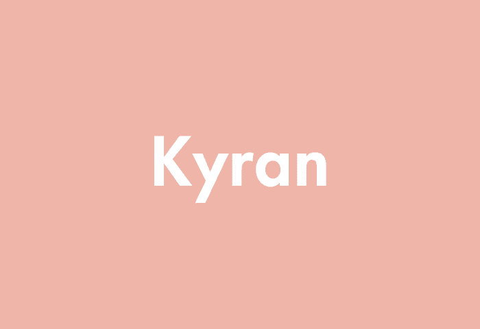 Kyran meaning
