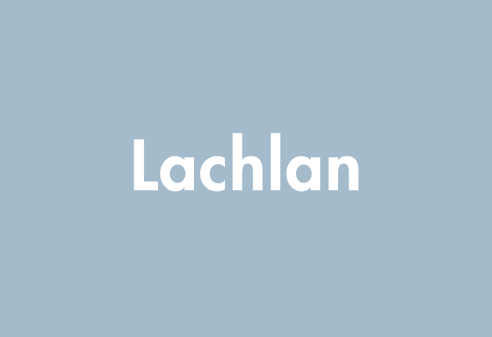 Lachlan meaning