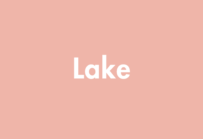 Lake meaning