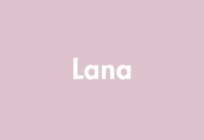Lana meaning
