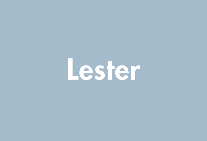 Lester meaning