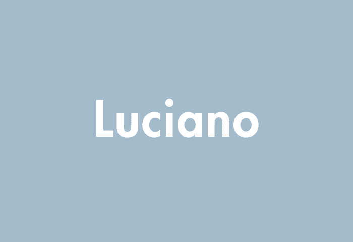 Luciano meaning