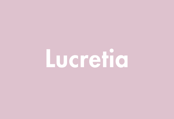 Lucretia meaning