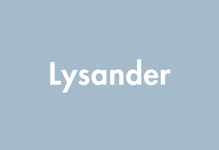 Lysander meaning