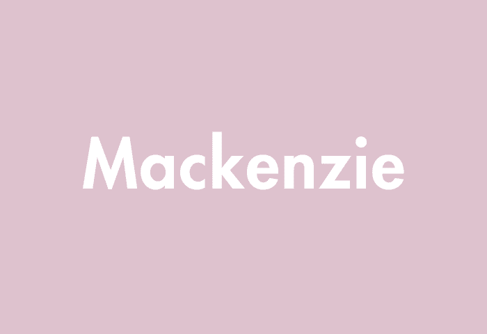 Mackenzie meaning