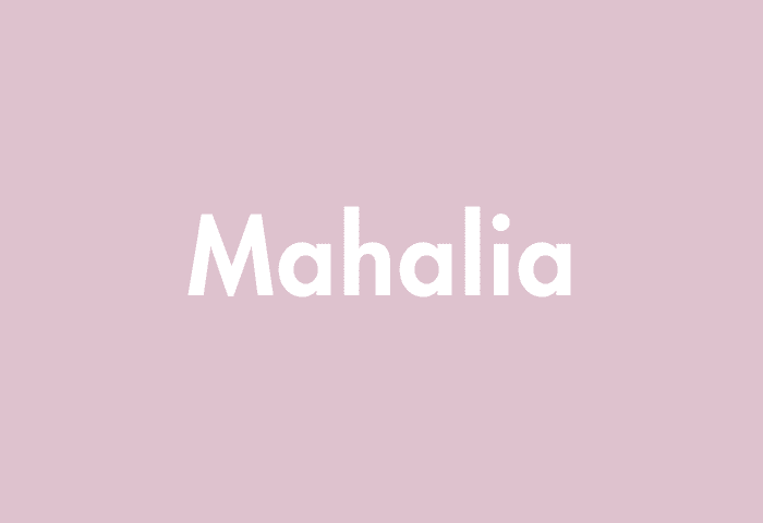 Mahalia meaning