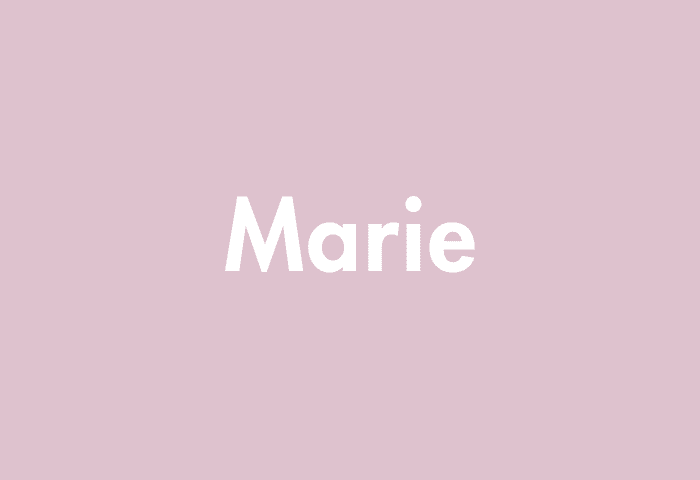 Marie meaning