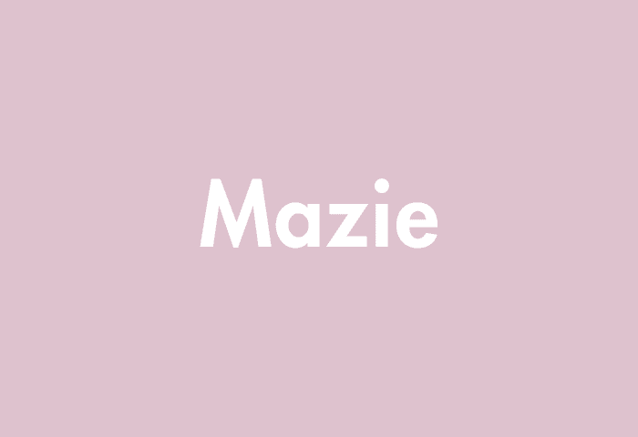 Mazie meaning