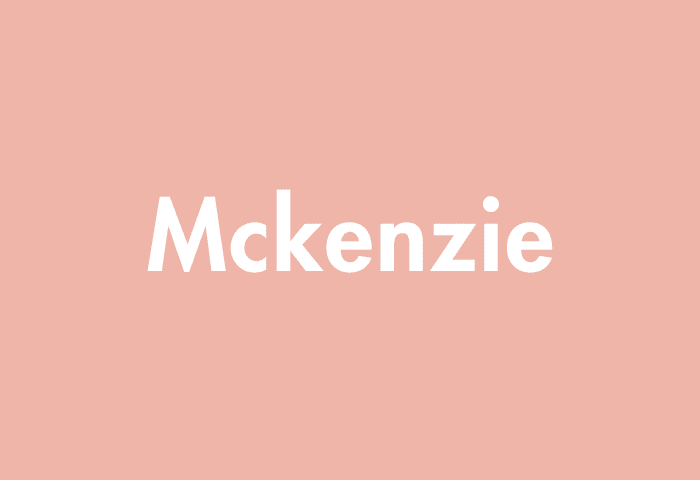 Mckenzie meaning