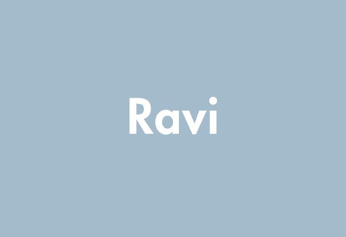 Ravi meaning
