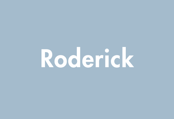 Roderick meaning