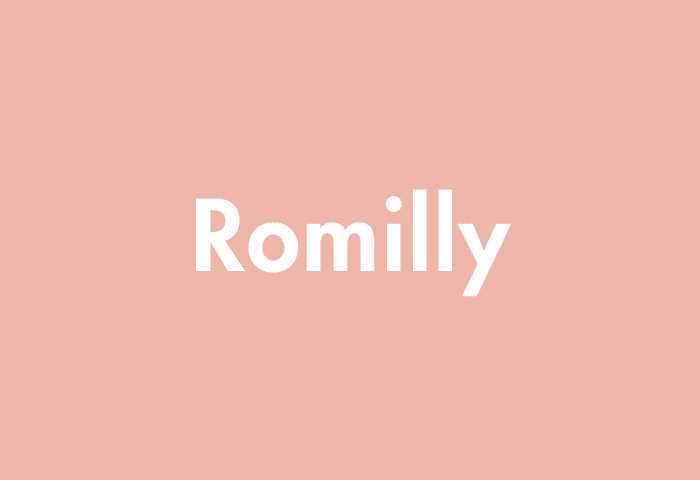 Romilly meaning
