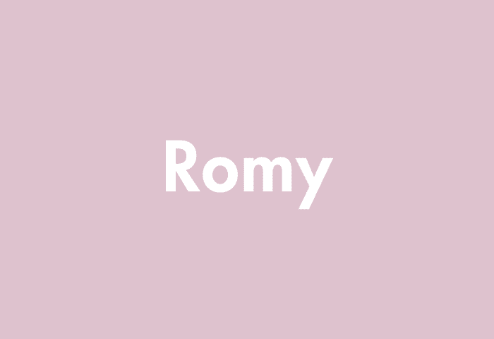 Romy meaning