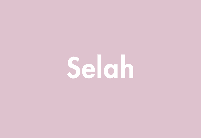Selah meaning