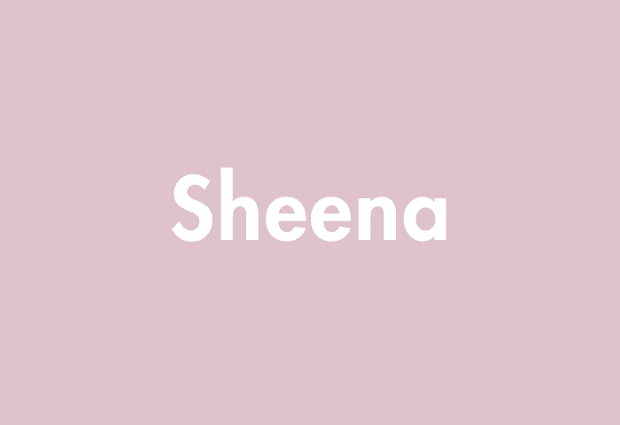 Sheena meaning