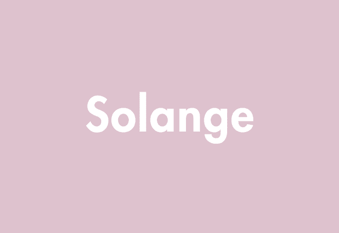 Solange meaning