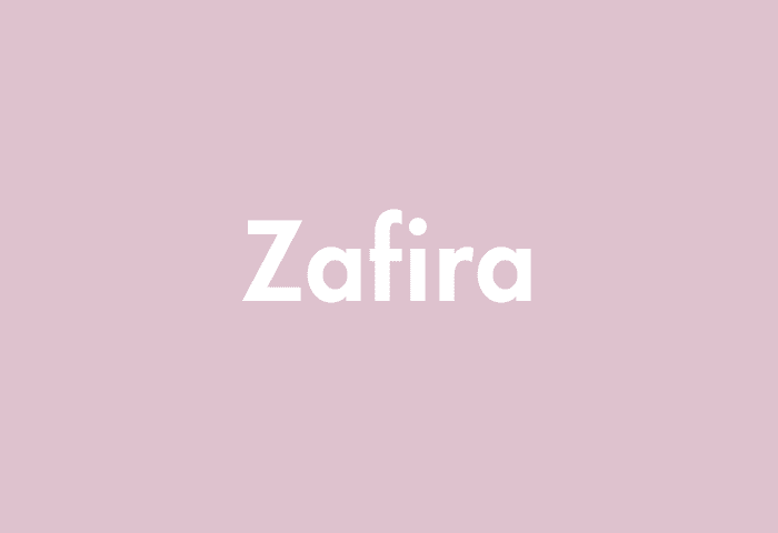 Zafira meaning