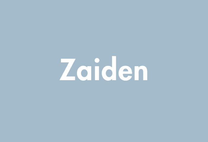 Zaiden meaning