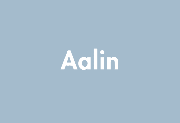 Aalin meaning