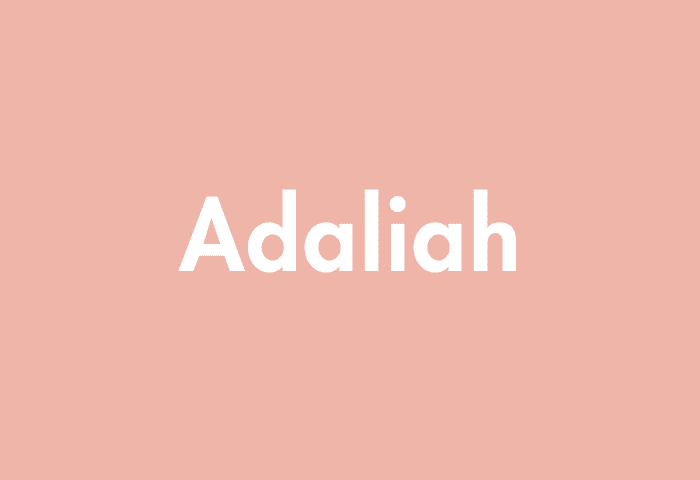 Adaliah meaning