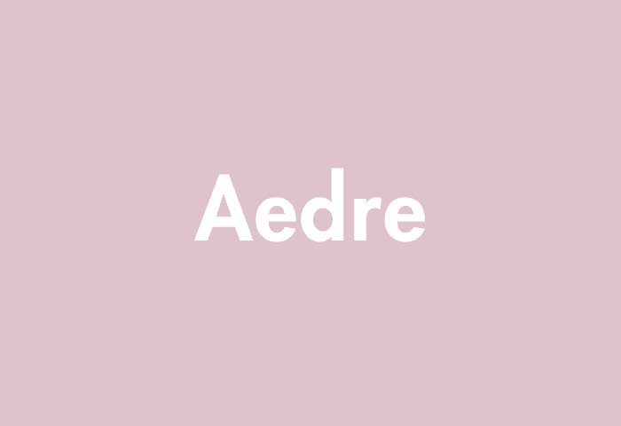 Aedre meaning
