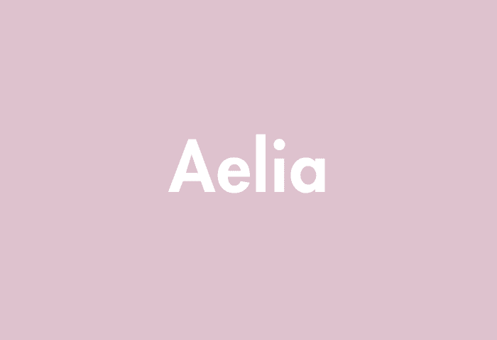 Aelia meaning