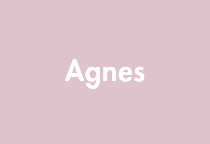 Agnes meaning
