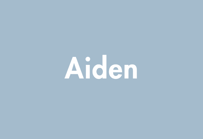 Aiden meaning
