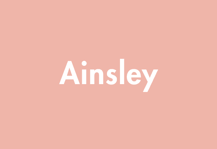 Ainsley meaning