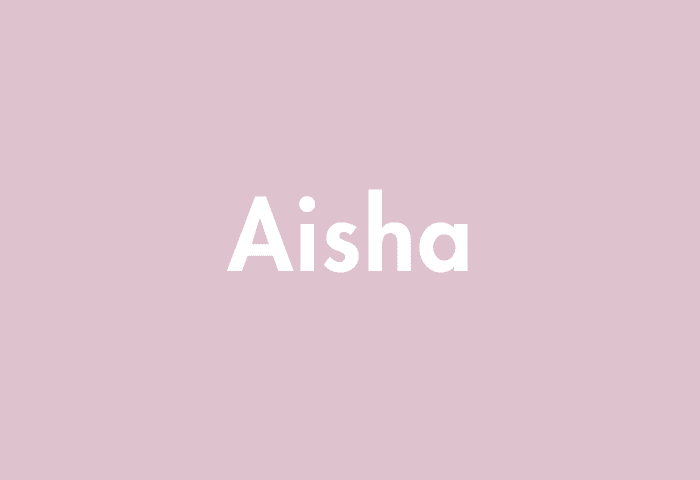 Aisha meaning
