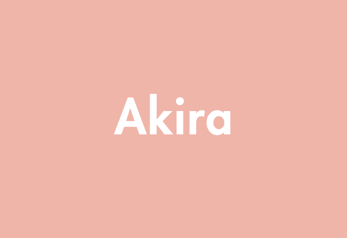 Akira meaning