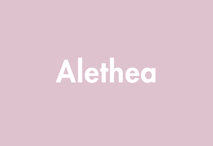 Alethea meaning
