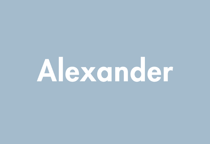 Alexander meaning