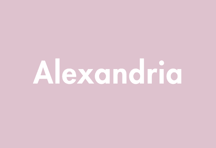 Alexandria meaning