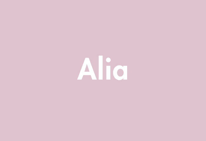 Alia meaning