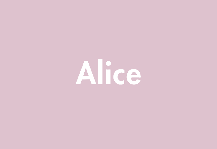 Alice meaning
