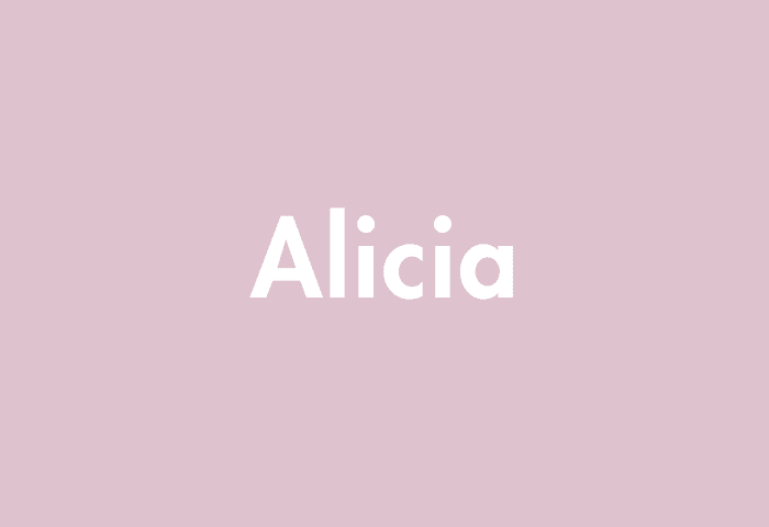 Alicia meaning