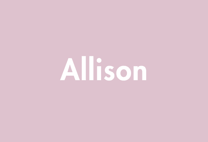 Allison meaning