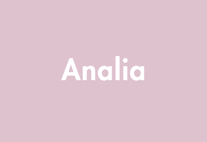 Analia meaning