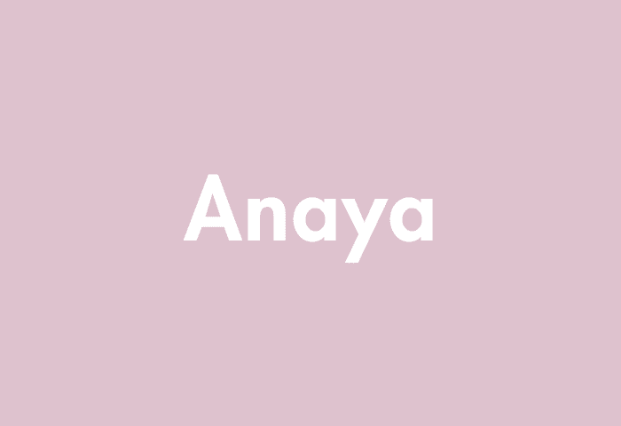 Anaya meaning