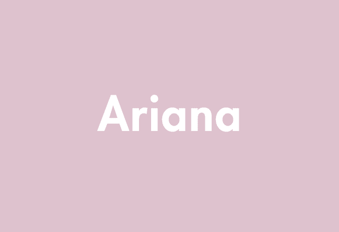 Ariana meaning