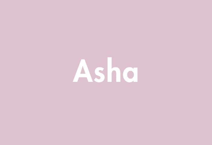 Asha meaning