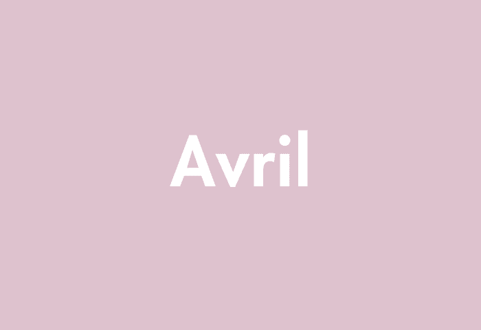 Avril meaning