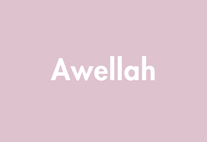 Awellah meaning